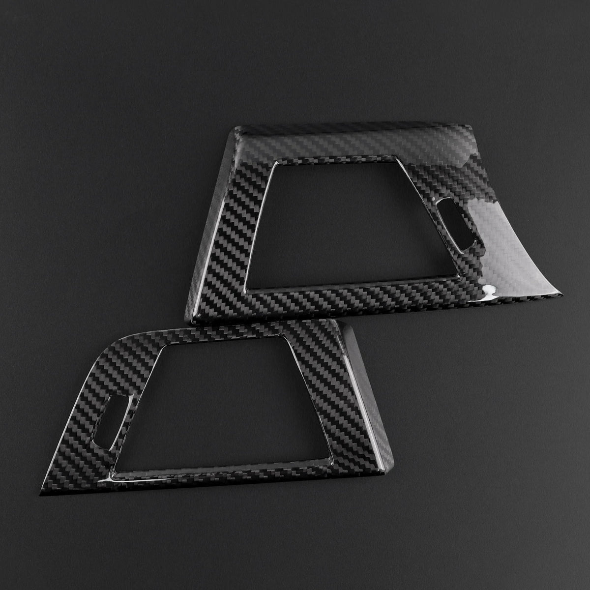 For BMW 3 Series F30 M3 F80 2013-2018 Air Vent Frame Trim Dry Carbon Black RHD - detail view 10