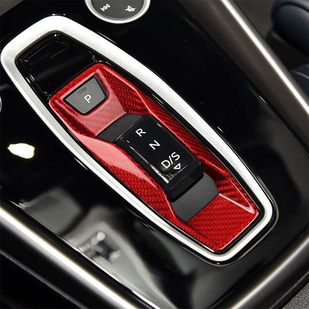 For Audi A3 2025-UP Automatic Gear Shift Button Inner Frame Cover Carbon Fiber - detail view 8