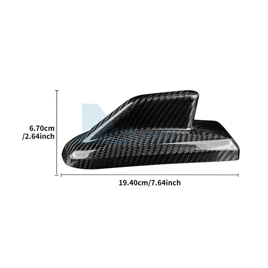 For Chevy Silverado Tahoe Suburban 2019-2024 HARD Carbon Fiber Car Atenna Cover
