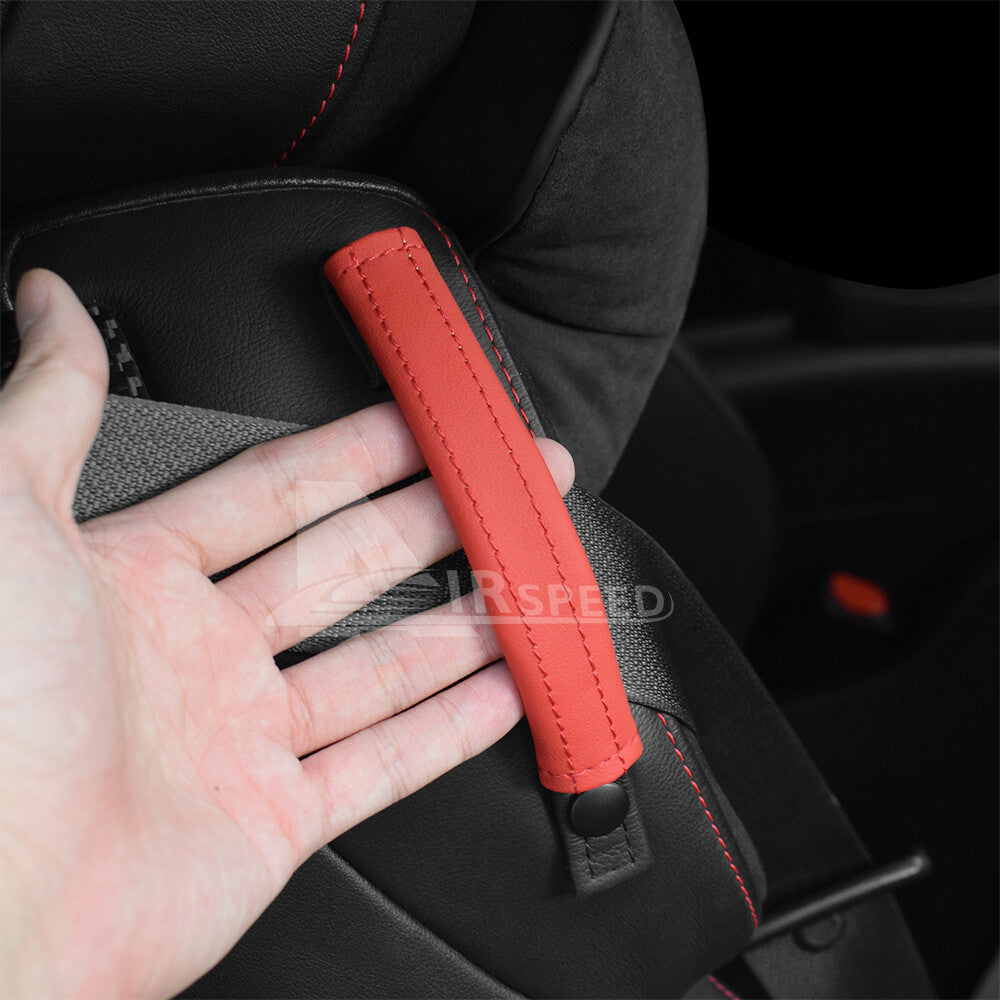 For Subaru BRZ GR86 2021-2026 Car Seat Safety Belt Fixation Strap Cover Trim Red - FREE GIFT