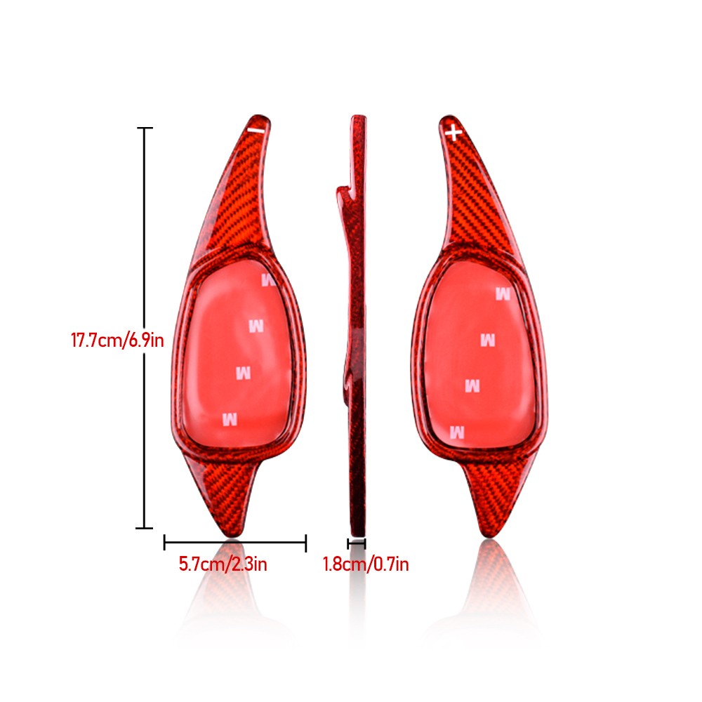 For Audi A5 S3 S5 S6 SQ5 RS3 RS6 RS7 2014-2018 Steering Wheel Paddle Shifter Red - detail view