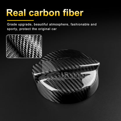 Fuel Gas Tank Cap Cover Black REAL HARD Carbon Fiber For Mini R50 R53 2001-2006 - detail view 5