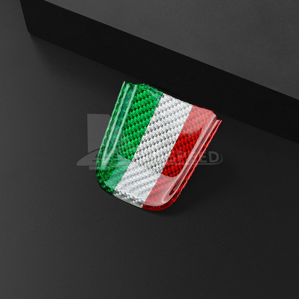 Steering Wheel Interior Chin Sticker Italy Flag For FIAT 500 Abarth 595 20-23 - detail view 10