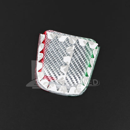 Steering Wheel Interior Chin Sticker Italy Flag For FIAT 500 Abarth 595 20-23 - detail view 11