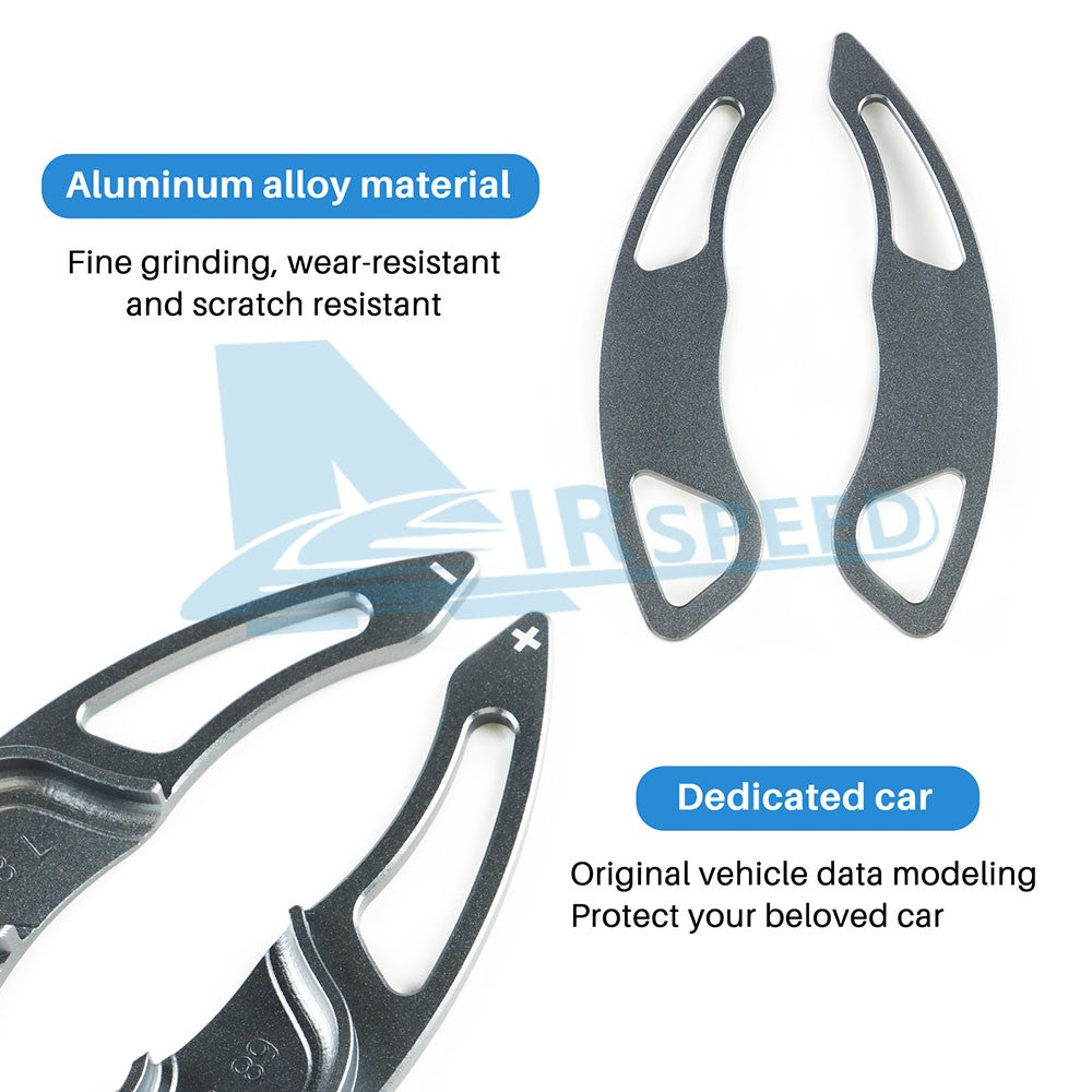 For Hyundai Genesis Coupe 09-11 Car Steering Wheel Paddle Shifter Extension Gray - FREE GIFT