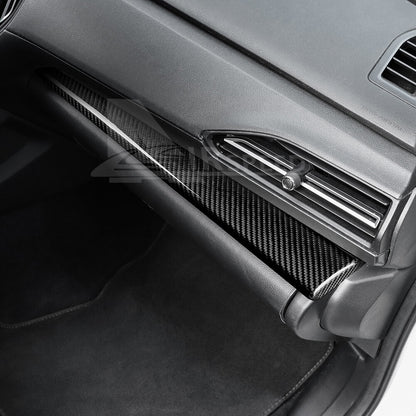 For Subaru WRX 2023-2024 REAL HARD Carbon Fiber Passenger Dashboard Cover Black - detail view 5