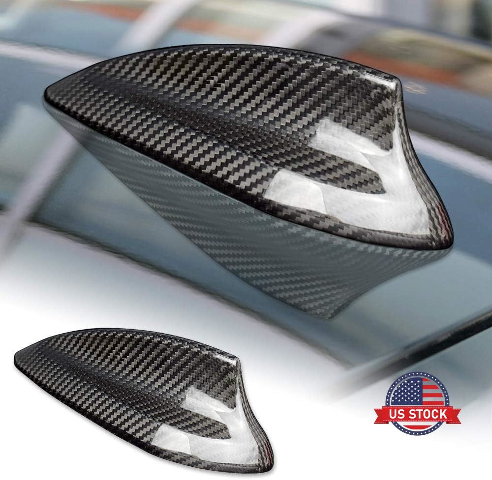For BMW F30 Hard Carbon Fiber Antenna Cap Black - product view