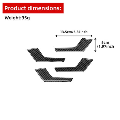 For Audi Q5 2018-2024 Inner Door Pull Handle Trim Black Carbon Fiber LHD RHD Set（U.S. Stock）