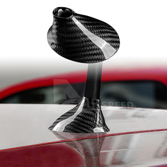 REAL Carbon Fiber Shark Fin Antenna Cover Black For Fiat 500 Abarth 595 12-2023 - product view