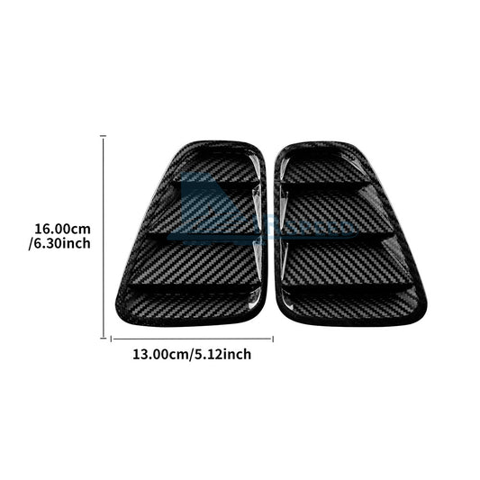 Hard Carbon Fiber Interior Rearview Mirror Cover For Fiat 500 Abarth 595 2017-23 - detail view