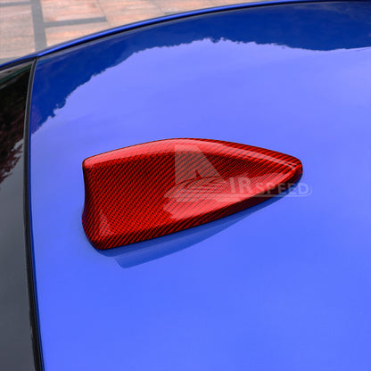 REAL Carbon Fiber Shark Fin Antenna Cover Red For Subaru WRX S4 STI VB 2022-2023 - detail view 4