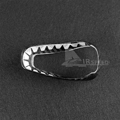 Carbon Fiber Gear Shift Knob Cover Trim for Subaru XV Forester Impreza Outback - detail view 7