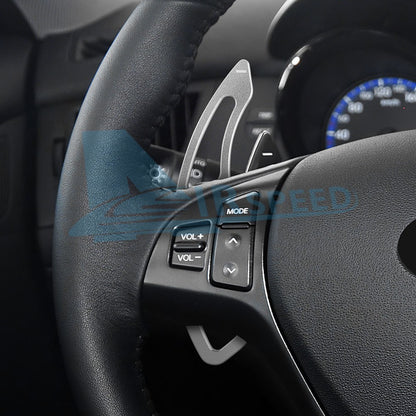 For Hyundai Genesis Coupe 09-2011 Steering Wheel Paddle Shifter Extension Silver - FREE GIFT