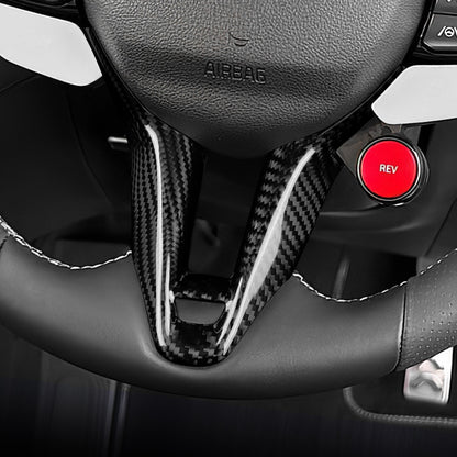 Car Steering Wheel Chin Cover Carbon Fiber for Hyundai i20 N Elantra N 2021-2026