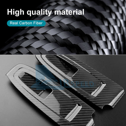 REAL HARD Carbon Fiber Black Window Control Button Cover For Subaru BRZ 2022-2023 - detail view 5