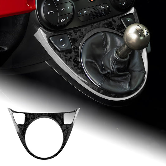 Forged Carbon Fiber Gear Shift Frame Cover for FIAT 500 08-15 Abarth 595 12-15 - product view