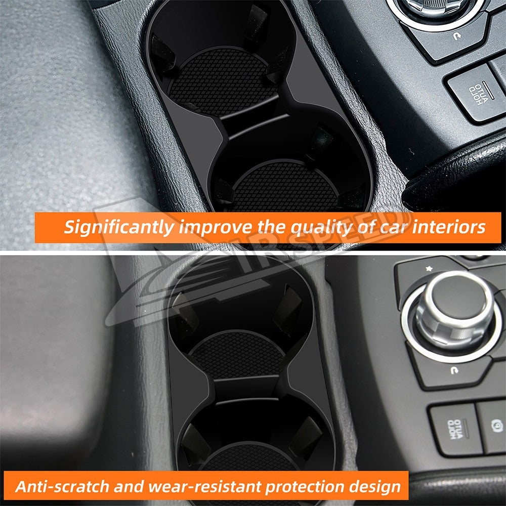 Center Console Water Cup Holder Cover Trim Silicone For Mazda CX5 CX-5 2017-2025 - FREE GIFT