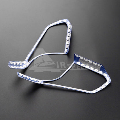 Steering Wheel Button Frame Sticker Blue Carbon Fiber for Corvette C8 2020-2025