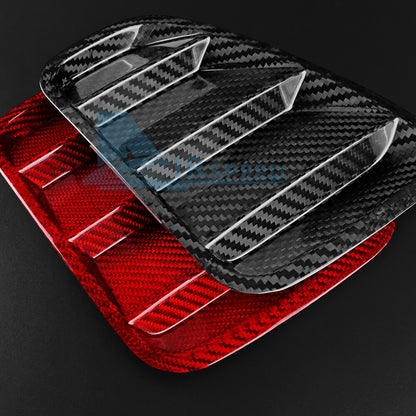 Hard Carbon Fiber Interior Rearview Mirror Cover For Fiat 500 Abarth 595 2017-23 - detail view 8