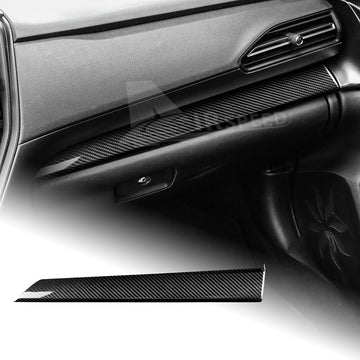 For Subaru WRX 2023-2024 REAL HARD Carbon Fiber Passenger Dashboard Cover Black