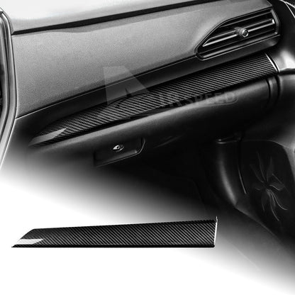 For Subaru WRX 2023-2024 REAL HARD Carbon Fiber Passenger Dashboard Cover Black - product view