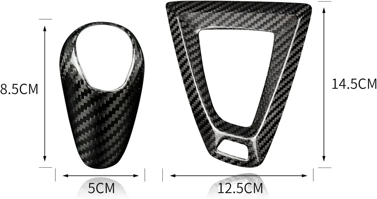 For F80 M3 12-18 Hard Carbon Center Console Frame - detail view