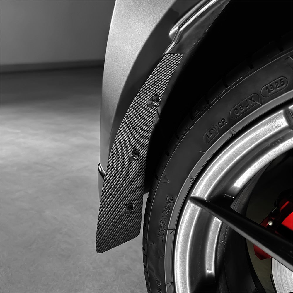 Rear Wheel Mudguard Protector Black Carbon Fiber For Toyota GR Yaris 2020-2026 - detail view 9