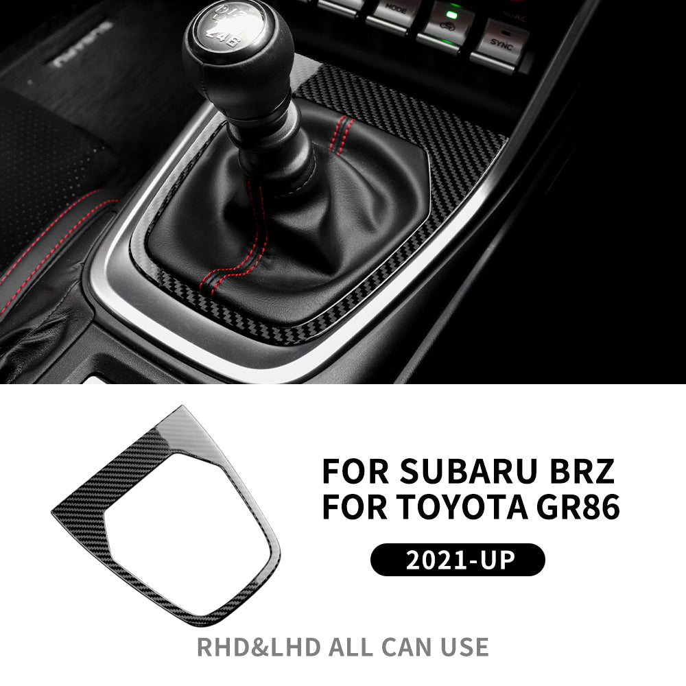 Car Center Gear Shift Frame Sticker Carbon Fiber for Toyota GR86 BRZ 2021-2026 - detail view 10