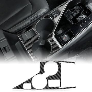 Car Center Water Cup Holder Panel Sticker Black for Subaru Crosstrek 2024-2026