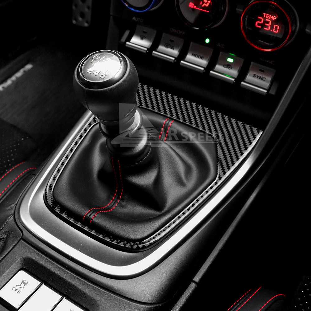 Car Gear Shift Panel Sticker Carbon Fiber for Subaru BRZ Toyota GR86 2021-2026 - detail view 6