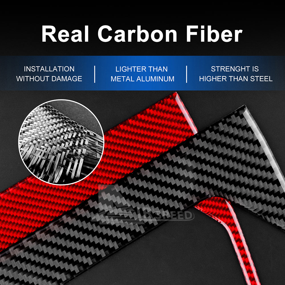 Car Gear Shift Panel Sticker Carbon Fiber for Subaru BRZ Toyota GR86 2021-2026 - detail view 5