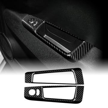 Door Window Lift Frame Cover Carbon Fiber for FIAT 500 08-24 Abarth 595 12-24