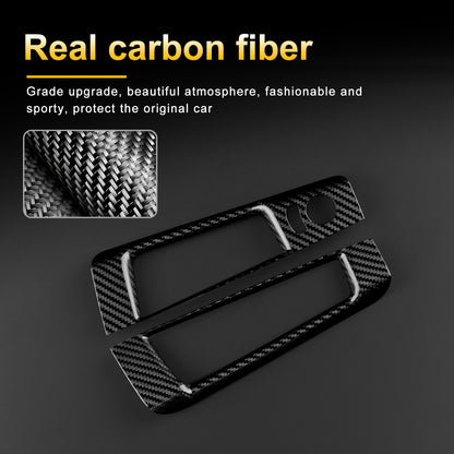 Door Window Lift Frame Cover Carbon Fiber for FIAT 500 08-24 Abarth 595 12-24 - detail view 6