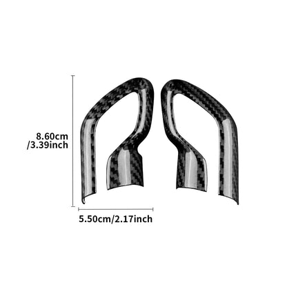 AIRSPEED Real Hard Carbon Fiber Gearshift Hood Button Frame Covers for Hyundai Elantra N (2021-2025), Interior Decor Decal Car Accessories, Black - detail view 5