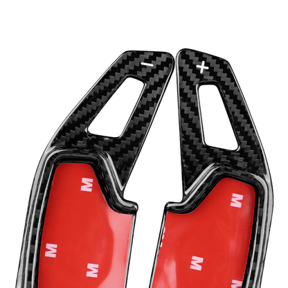 AIRSPEED Hard Carbon Fiber Steering Wheel Paddles for Ford Mustang (2024-2026), Decor Interior Center Console Car Accessories Black - detail view 7