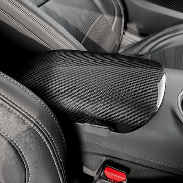 AIRSPEED Real Carbon Fiber Cover, Real Carbon Fiber Accessories for Ford Mustang 2024 2025 2026 2027 (Black)