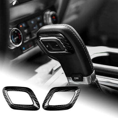 AIRSPEED for Ford F150 Carbon Fiber Gear Shift Knob Cover, Carbon Gear Head Interior Trim Accessory - detail view 9