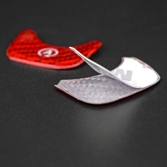 AIRSPEED Carbon Fiber Engine Start/Stop Button Sticker for Mercedes-Benz A-Class W177, GLB X247 & CLA AMG W247 (Red) - detail view
