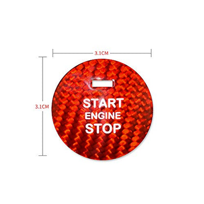 AIRSPEED Carbon Fiber Car Engine Start Button Sticker Interior Trim for Mazda Axela Atenza CX-3 CX-4 CX-5 CX-8 MX-5 Accessories - detail view 3