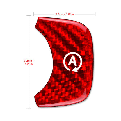 AIRSPEED Carbon Fiber Engine Start Switch Decorative Interior Sticker for Mercedes-Benz A-Class W177, GLE W167, G-Class W464 & GLS X167 - detail view 4
