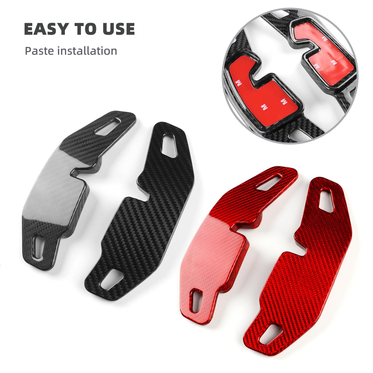 AIRSPEED 2-Piece Hard Carbon Fiber DSG Paddle Shifter Extensions for BMW X1 U11 (2023-2025), X3 G45 (2025-2026) & 5 Series G60 (2024-2026) - detail view 6