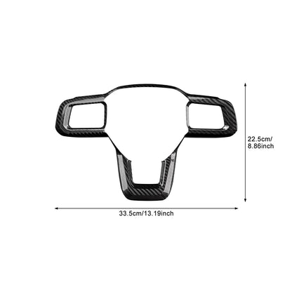 AIRSPEED Hard Carbon Fiber Steering Wheel Lower Spoke Trim for 2024-2027 Ford Mustang - detail view 6