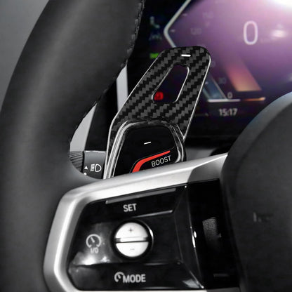 AIRSPEED 2-Piece Hard Carbon Fiber DSG Paddle Shifter Extensions for BMW X1 U11 (2023-2025), X3 G45 (2025-2026) & 5 Series G60 (2024-2026) - detail view 7