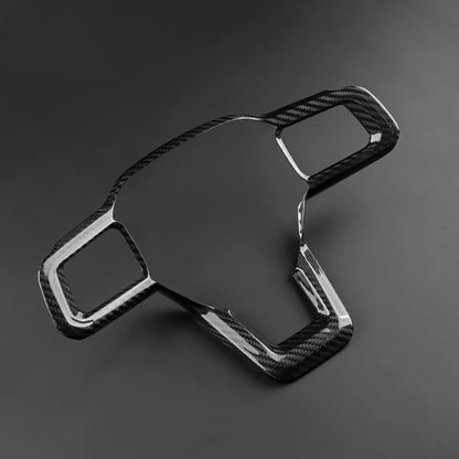 AIRSPEED Hard Carbon Fiber Steering Wheel Lower Spoke Trim for 2024-2027 Ford Mustang - detail view 7