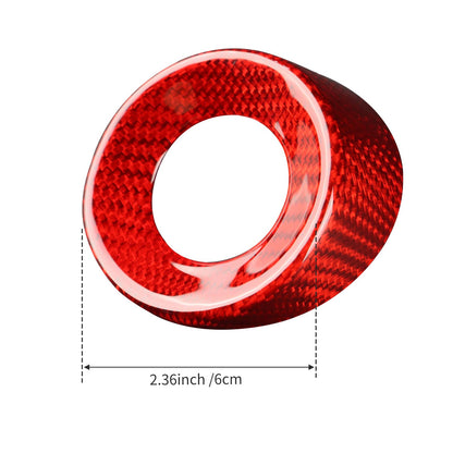 AIRSPEED Carbon Fiber Ignition Key Ring Interior Decorative Sticker for 2010-2015 Chevrolet Camaro - detail view 8