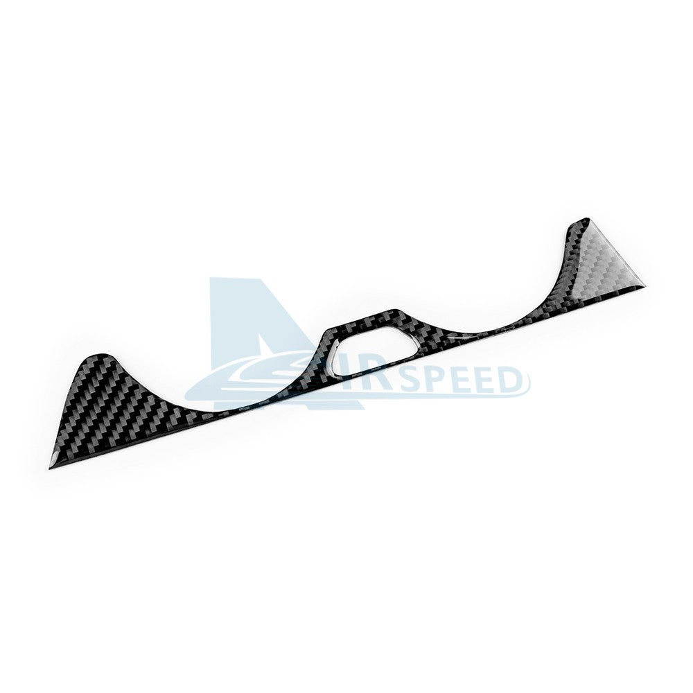 For Kia Sportage 2022-2025 Car Center Water Cup Frame Sticker Black Carbon Fiber - detail view 6