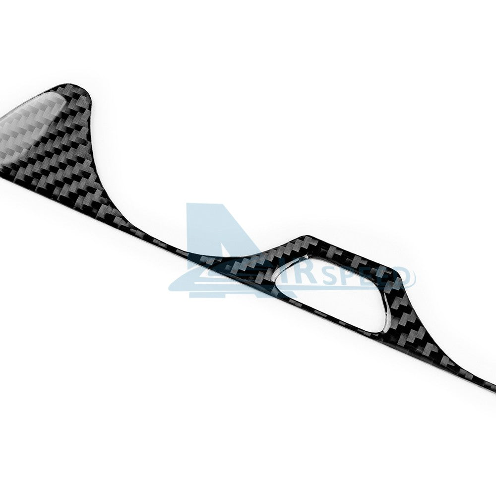 For Kia Sportage 2022-2025 Car Center Water Cup Frame Sticker Black Carbon Fiber - detail view 7