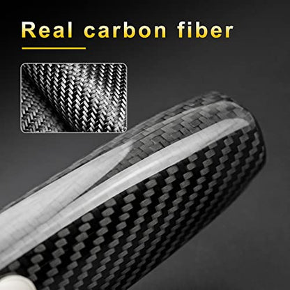 AIRSPEED Carbon Fiber Handbrake Handle Cover for 2015-2022 Ford Mustang - detail view