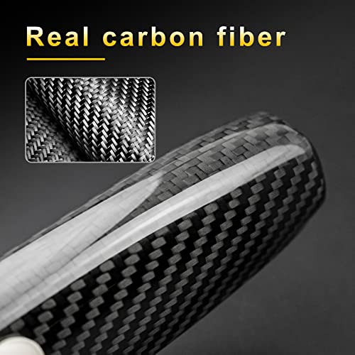 AIRSPEED Carbon Fiber Handbrake Handle Cover for 2015-2022 Ford Mustang - detail view