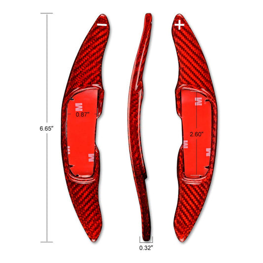 AIRSPEED Hard Carbon Fiber Steering Wheel Paddles for Mazda Atenza Paddles(2014-2020) Decor Interior Center Console Car Accessories Red - product view